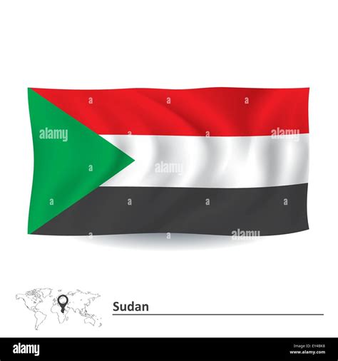 Flag Of Sudan Vector Illustration Stock Vector Image And Art Alamy