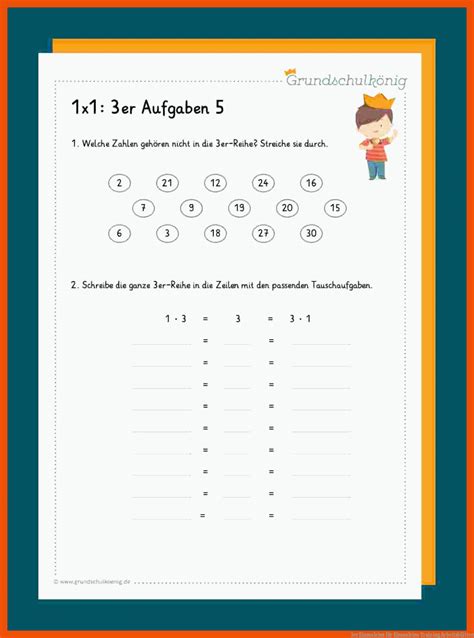 Einmaleins Training Arbeitsbl Tter Mathe Arbeitsbl Tter