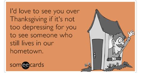 Thanksgiving Visit Friend Family Funny Ecard | Thanksgiving Ecard