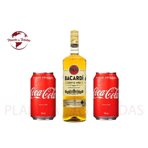 Combo Rum Bacardi Carta Ouro Ml Coca Cola Ml Shopee Brasil