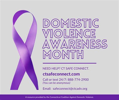 Please Join Me In Recognizing October As Domestic Violence Awareness Month