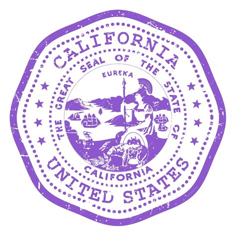 Premium Vector | California state stamp with seal USA travel stamp