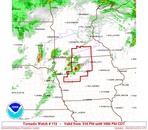 Severe Thunderstorm Watch Until Midnight Includes Twin Cities Tornado