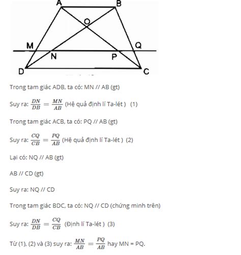 Cho Hình Thang ABCD AB Song Song Với CD Định Nghĩa Tính Chất và Bài Tập