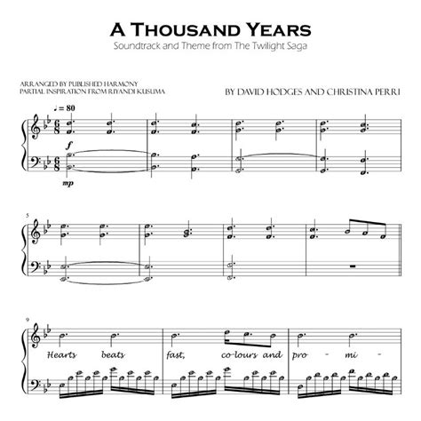 [pdf] A Thousand Years Piano Sheet Bundle 3x Piano Sheets Printable Shopee Malaysia