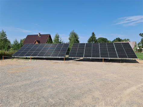 Fotowoltaika Gruntowa Instalacja Fotowoltaiczna 9 9kw Longi 450 Brudzeń