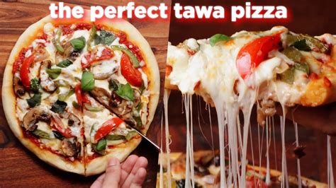 The Perfect Cheesy Tawa Pizza Recipe No Yeast Youtube