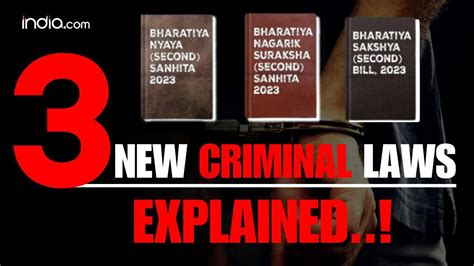 Three New Criminal Laws Come Into Force No More Ipc Crpc Evidence