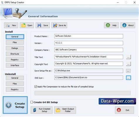 Windows Installation Package Creator Program Generate Exe Installer