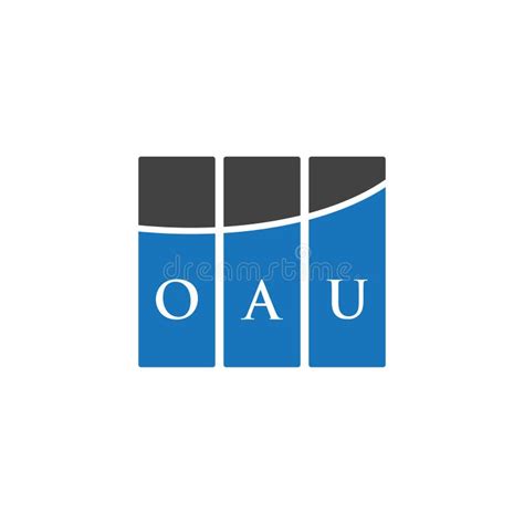 OAU Letter Logo Design on WHITE Background. OAU Creative Initials Letter Logo Concept. OAU ...