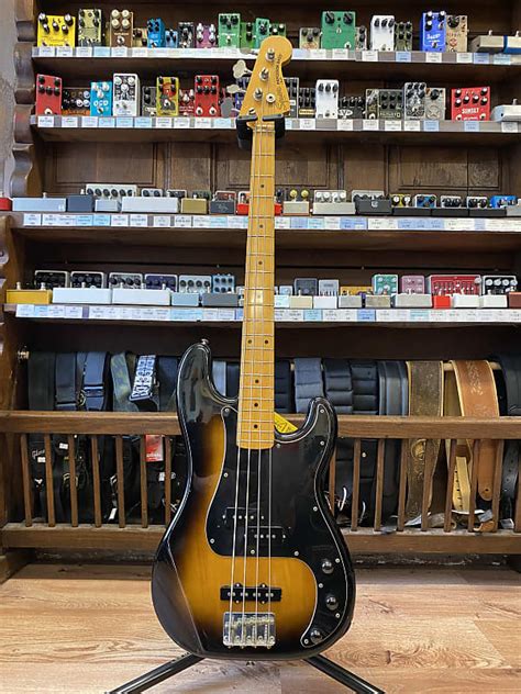 Squier JV Precision Bass Made In Japan MN Sunburst Reverb