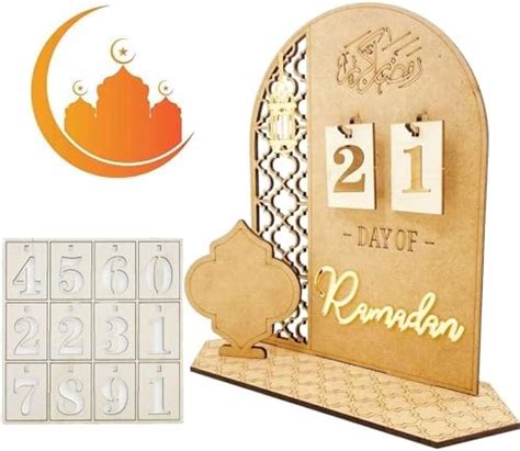 Ramadan Kalender Aus Holz Ramadan Countdown Kalender Eid Mubarak