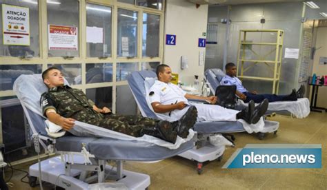 Militares Doam Sangue Para Refor Ar Hemocentros Brasil Pleno News