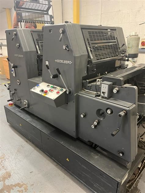 2 Color Used Heidelberg GTO 52 2 Two Colour Offset Press Year 1996