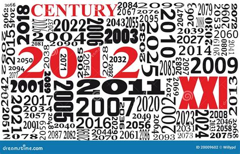 Text of xxi century stock vector. Illustration of year - 20009602