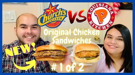 Churchs New Original Chicken Sandwich Vs Popeyes Original Chicken