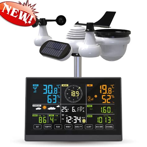 2023 Wifi Tuya Professional Weather Station 7 In 1 With Uvi Light