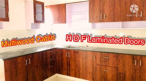 Multi Wood Kitchen Cabinet💖💖 Hdf Laminated Door ️ ️ Youtube