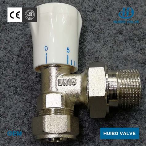 Nickel Plated 12′′ 1′′inch Manual Brass Radiator Valve With Ce Certificate Valve And Straight