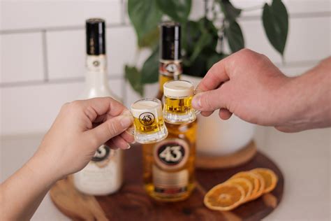 Licor Mini Beer Shot With Horchata