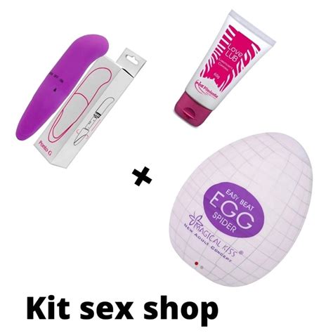 Kit Sex Shop Vibrador Ponto G Lubrificante Love Lub G Egg Ovo