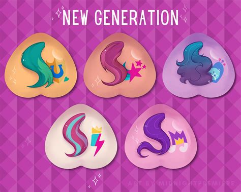 New Generation Cutie Mark Buttons MLP Friendship is Magic - Etsy