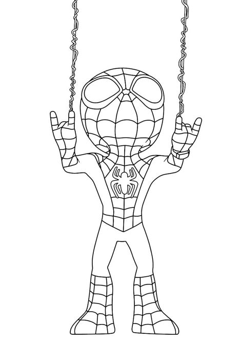 Download or print this amazing coloring page: Spidey and His Amazing ...