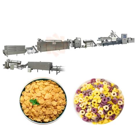 Corn Flakes Manufacturing Machine Breakfast Cereals Processing Line