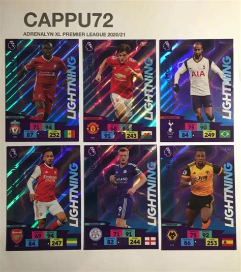 LIGHTNING CARDS ADRENALYN Xl Premier League 2020 21 Panini EUR 1 00