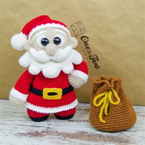 Amigurumi Pattern Santa Claus Pdf Crochet Pattern Tutorial Etsy