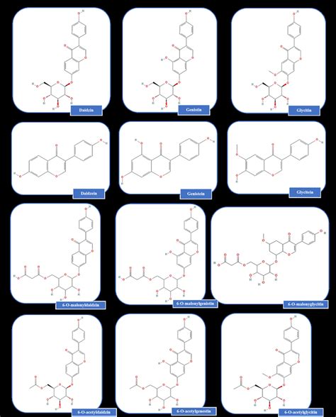 Structure of 12 Isoflavones present in soybean | Download Scientific ...