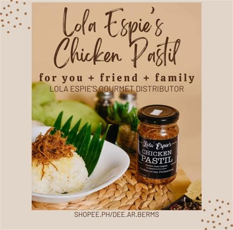 LOLA ESPIE's Chicken Pastil 240ml | Lazada PH