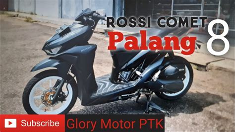 Pemasangan Velg Rossi Comet Palang 8 Putih Ke New Honda Vario 150 YouTube