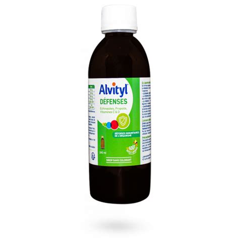 Alvityl Défenses Immunitaires De Lorganisme Sirop 240 Ml