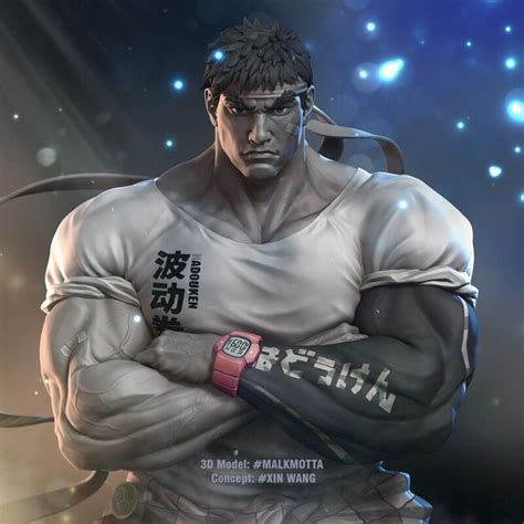 Artstation Ryu Fan Art Malk Motta Ryu Street Fighter Street