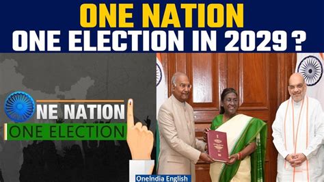 One Nation One Poll Report Submitted Today Kovind Panel Recommends