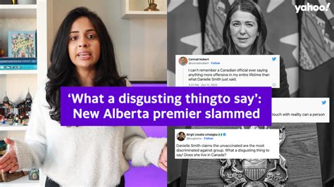 'What a disgusting thing to say': New Alberta premier slammed