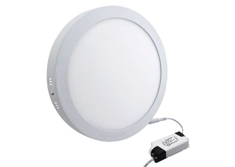 18W LED 7000K Round Surface Mount Ceiling Panel Cool White