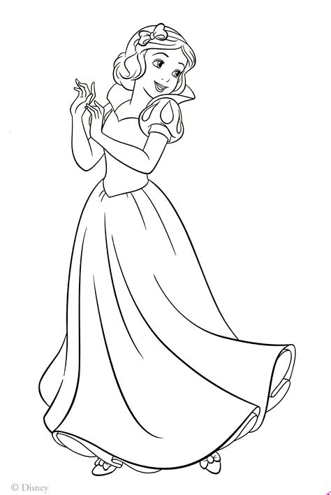 Walt Disney Coloring Pages - Princess Snow White - Walt Disney ...