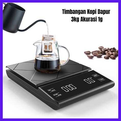 Jual Timbangan Digital Scale Kopi Timer Digital Coffee With Timer Kg