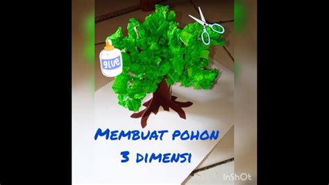 Cara Membuat Pohon 3d Dari Kertas Youtube