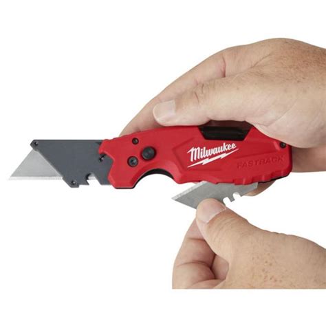 Milwaukee FASTBACK 6-in-1 Folding Utility Knife - Columbia Safety and ...