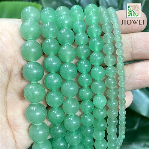 Natural Green Aventurine Round Loose Smooth Beads 15 Strand 46810