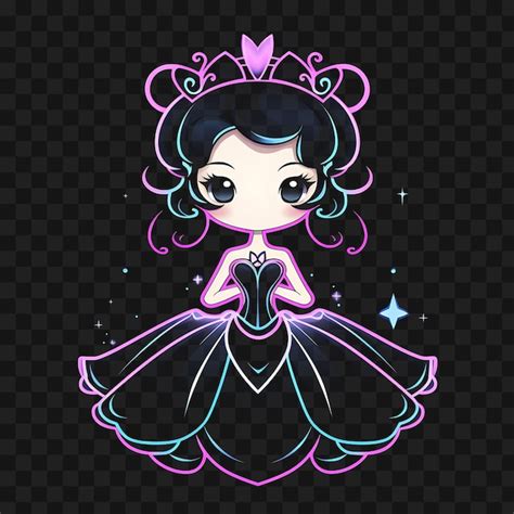 Premium Psd Tshirt Design Of Elegant Chibi Girl With Elegant Updo