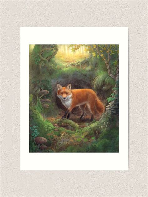 The Fox Den Art Print For Sale By Mydododied Redbubble