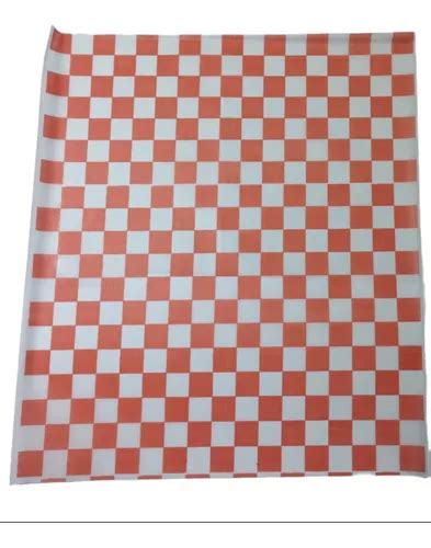 Papel Parafinado Cuadrado Rojo Hamburguesas 36cmx46cm X Kilo