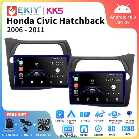 Ekiy Kk5 For Honda Civic Hatchback 2006 2011 Android Car Radio Stereo