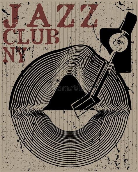 Jazz Club Photo Print Poster Design Stock Illustration - Illustration ...