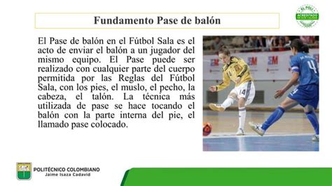 Fundamentos Tecnicos Del Futbol Sala Pptx