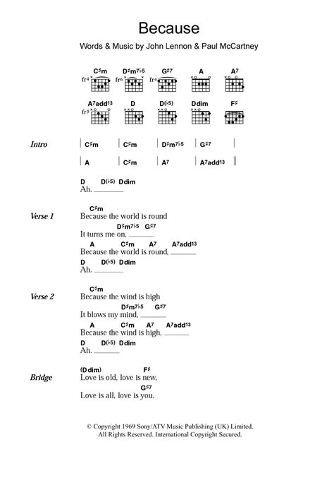 The Beatles Guitar Chords